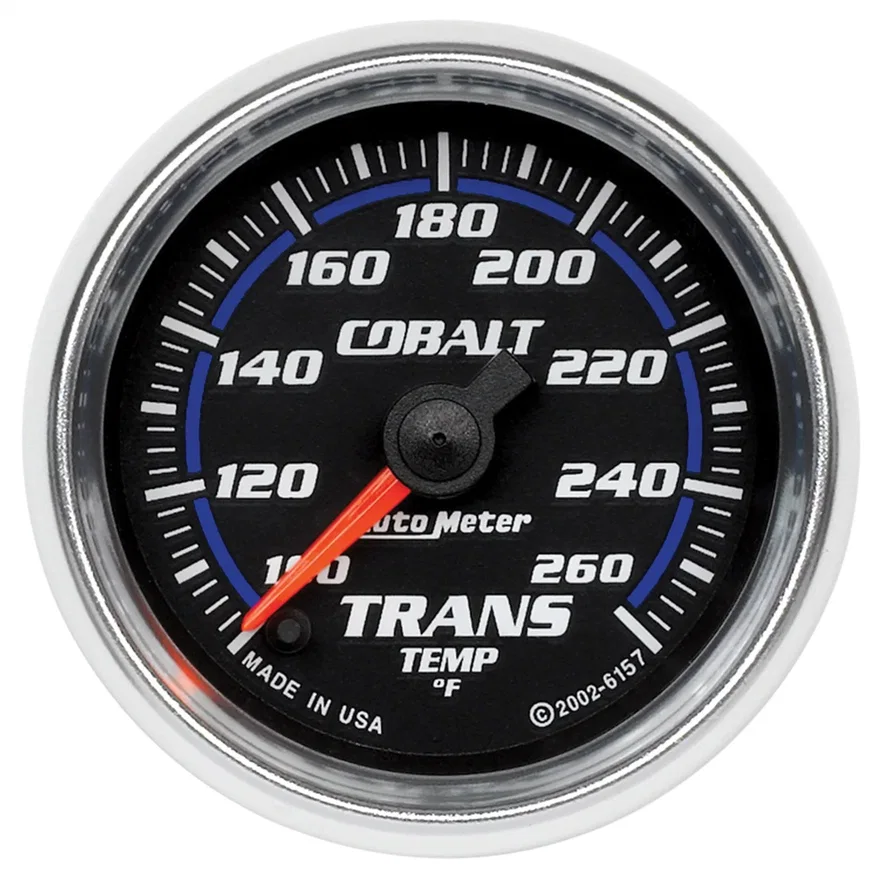 GAUGE; TRANSMISSION TEMP; 2 1/16in.; 100-260deg.F; DIGITAL STEPPER MOTOR; COBALT