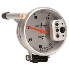 GAUGE; TACH; 5in.; 9K RPM; PEDESTAL W/QUICK LITE; DUAL RANGE W/PEAK MEMORY; UL image 3