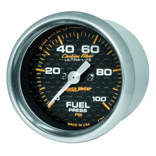 GAUGE; FUEL PRESSURE; 2 1/16in.; 100PSI; DIGITAL STEPPER MOTOR; CARBON FIBER image 3