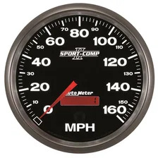 GAUGE; SPEEDOMETER; 5in.; 160MPH; ELEC. PROGRAMMABLE; SPORT-COMP II image 4