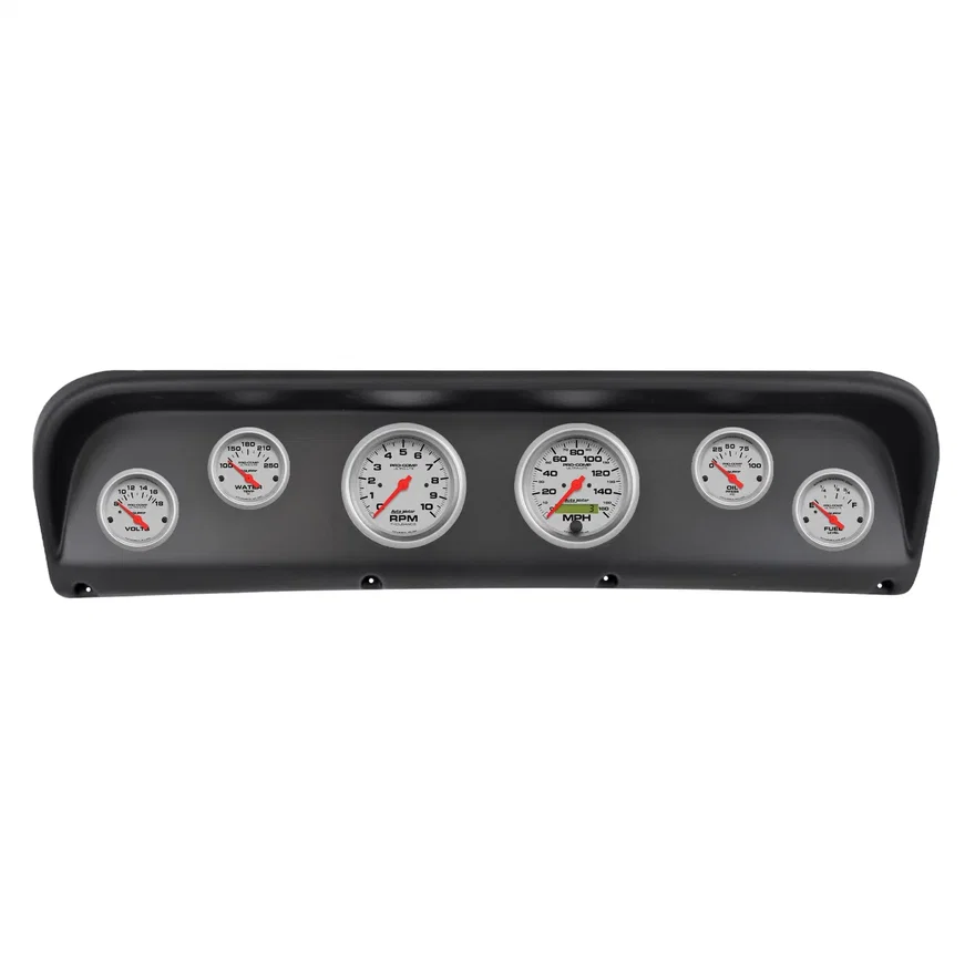 DIRECT FIT DASH KIT; (3 3/8in. X2; 2 1/16in. X4); FORD F100 67-72; ULTRA-LITE