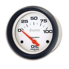 GAUGE; OIL PRESSURE; 2 5/8in.; 100PSI; ELECTRIC; PHANTOM image 2