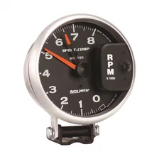 GAUGE; TACHOMETER; 5in.; 8K RPM; PEDESTAL W/RED LINE; SPORT-COMP image 2
