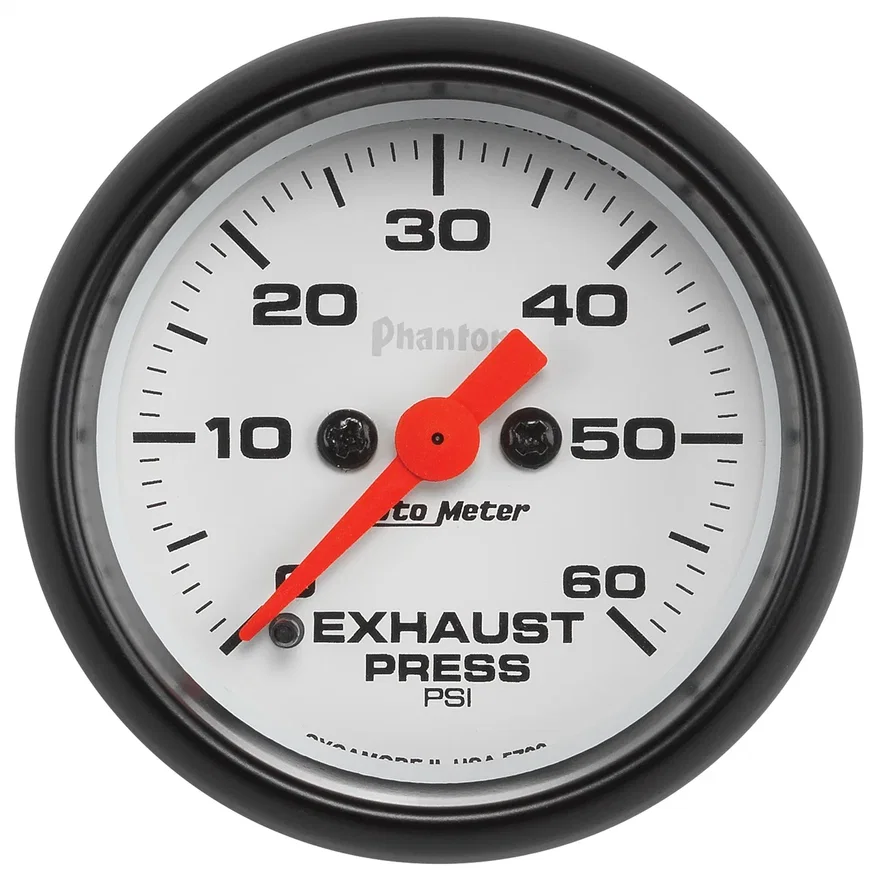 GAUGE; EXHAUST PRESS; 2 1/16in.; 60PSI; DIGITAL STEPPER MOTOR; PHANTOM