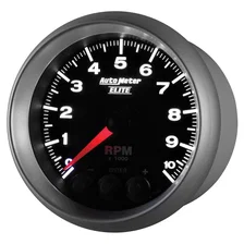GAUGE; TACH; 3 3/8in.; 10K RPM; IN-DASH W/SHIFT LIGHT/PEAK MEM; ELITE image 3