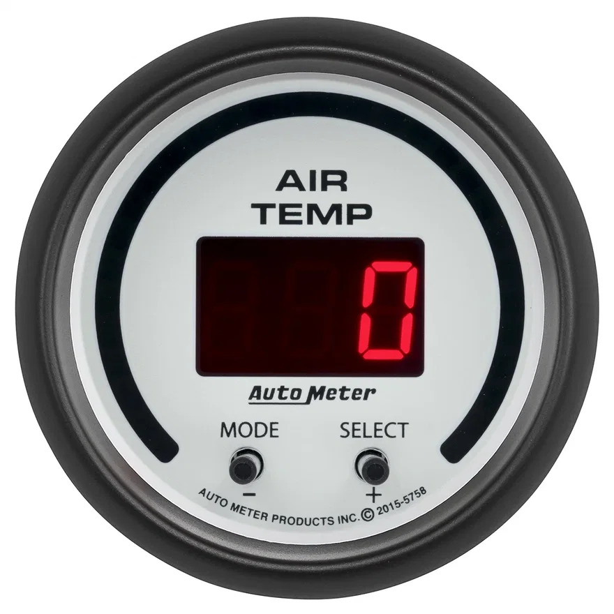 GAUGE; AIR TEMP; DUAL; 2 1/16in.; 0-300deg.F; DIGITAL; PHANTOM