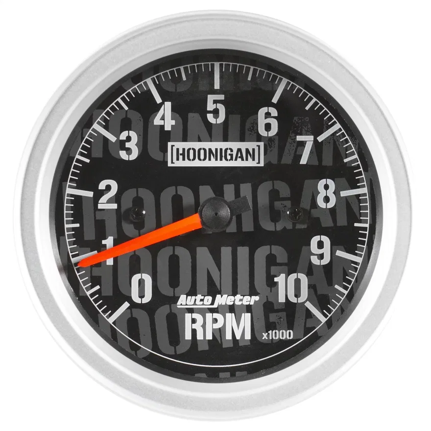 GAUGE; TACHOMETER; 3 3/8in.; 10K RPM; IN-DASH; HOONIGAN