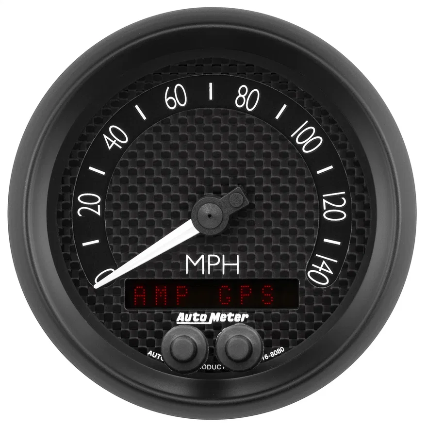 GAUGE; SPEEDOMETER; 3 3/8in.; 140MPH; GPS; GT