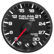 GAUGE; RAIL PRESS; 2 1/16in.; 30KPSI; STEPPER MOTOR W/PEAK/WARN; BLK/BLK; SPEK image 2