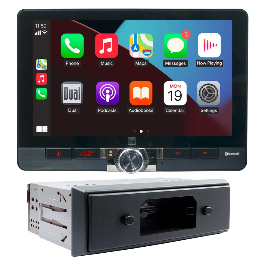 DASHPLAY CONNECTED CAR EXPERIENCE; SINGLE DIN; 8in. ANDROID AUTO; APPLE CAR PLAY