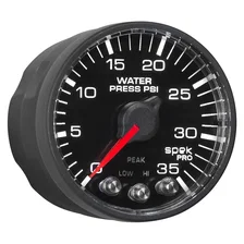 GAUGE; WATER PRESS; 2 1/16in.; 35PSI; STEPPER MOTOR W/PK/WRN; BLK/BLK; SPEK-PRO image 6