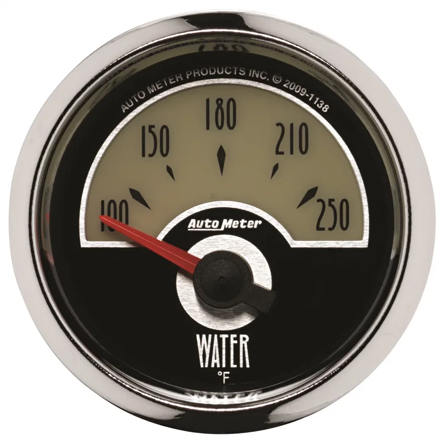 GAUGE; WATER TEMP; 2 1/16in.; 250deg.F; ELEC; CRUISER