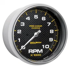 GAUGE; TACHOMETER; 5in.; 10K RPM; MARINE CARBON FIBER image 3