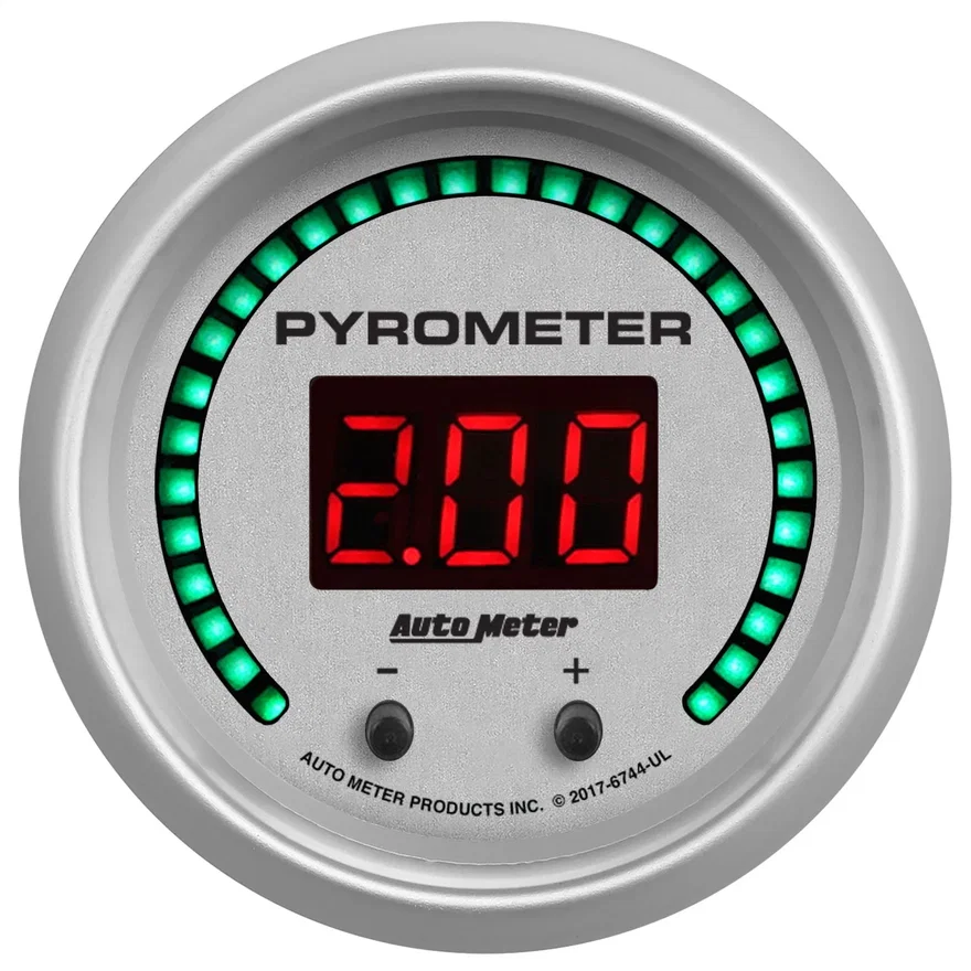 GAUGE; PYROMETER; 2 1/16in.; TWO CHANNEL; SELECTABLE; ULTRA-LITE ELITE DIGITAL