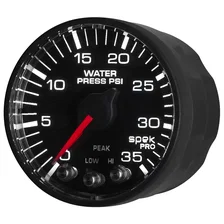 GAUGE; WATER PRESS; 2 1/16in.; 35PSI; STEPPER MOTOR W/PK/WRN; BLK/BLK; SPEK-PRO image 4