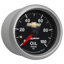 GAUGE; OIL PRESS; 2 1/16in.; 100PSI; DIGITAL STEPPER MOTOR; CHEVY GOLD BOWTIE image 5
