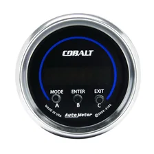 GAUGE; PERFORM METER; 2 1/16in.; 1/4 MILE/HP/0-60/60-0/G FORCES; DIGITAL; COBALT image 2