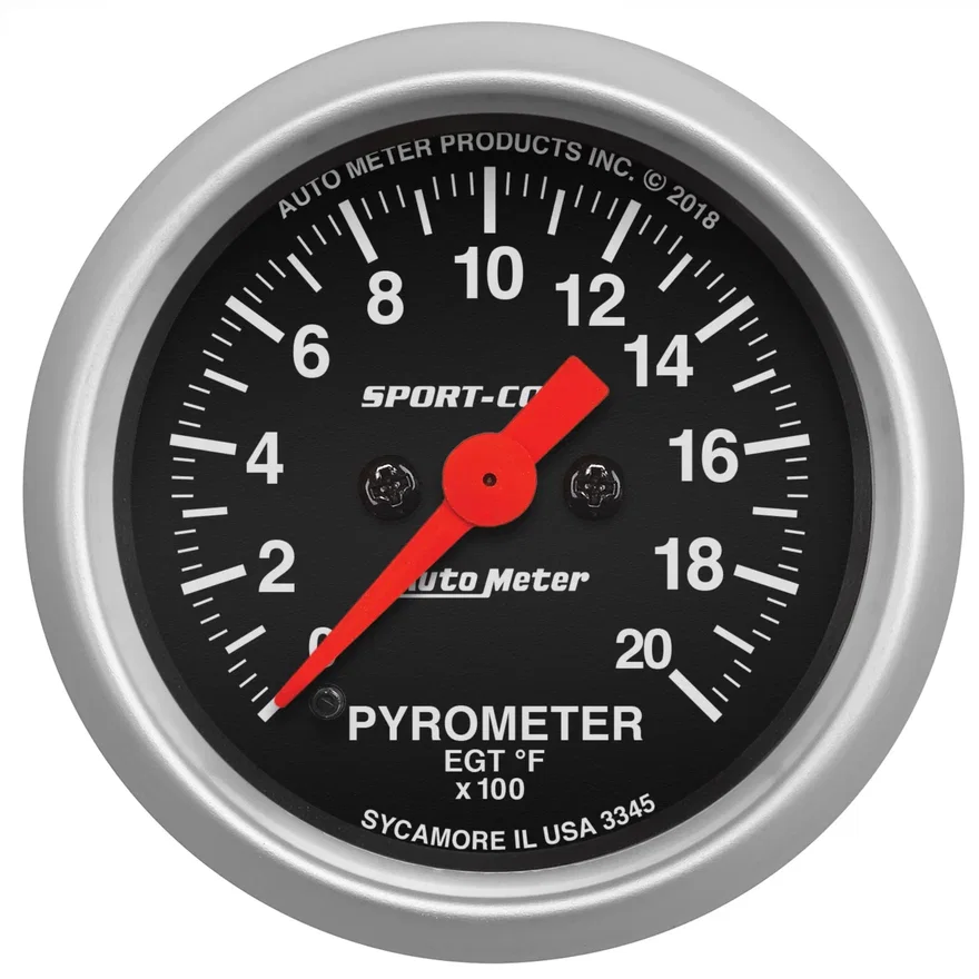 GAUGE; PYROMETER (EGT); 2 1/16in.; 2000deg.F; DIGITAL STEPPER MOTOR; SPORT-COMP