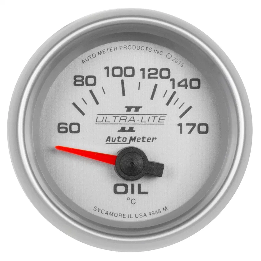 GAUGE; OIL TEMP; 2 1/16in.; 60-170deg.F; ELECTRIC; ULTRA-LITE II