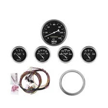 DIRECT FIT DASH KIT; CHEVY CAR 59-60; MPH/FUEL/OILP/WTMP/BAT; OTB image 1