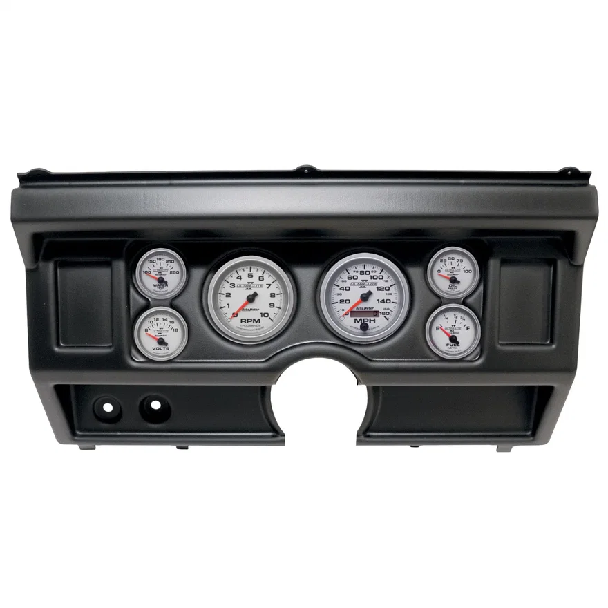 DIRECT FIT DASH KIT; (3 3/8in. X2; 2 1/16in. X4); FORD TRUCK NO AC 80-86; ULTRA-