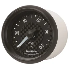 GAUGE; OIL PRESS; 2 1/16in.; 100PSI; MECH; GT image 2