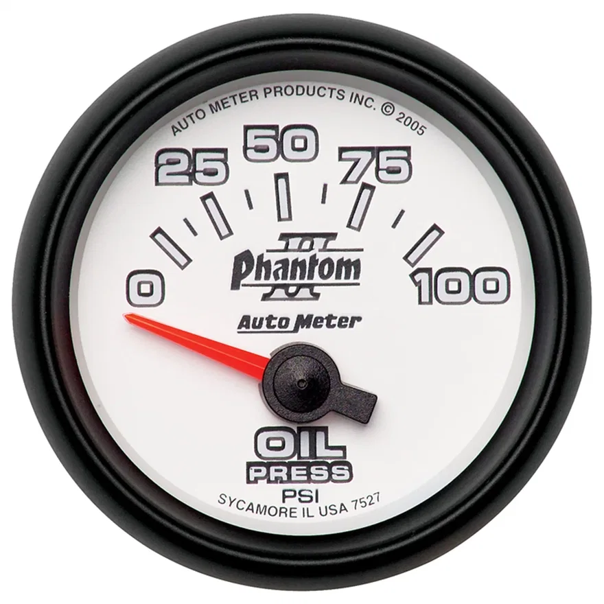 GAUGE; OIL PRESSURE; 2 1/16in.; 100PSI; ELECTRIC; PHANTOM II