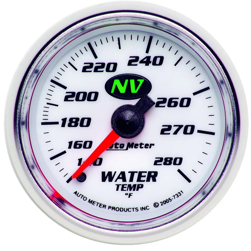 GAUGE; WATER TEMP; 2 1/16in.; 140-280deg.F; MECHANICAL; NV