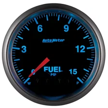 GAUGE; FUELP; 2 1/16in.; 15PSI; STEPPER MOTOR W/PEAK/WARN; ELITE;-4AN SENSOR image 5