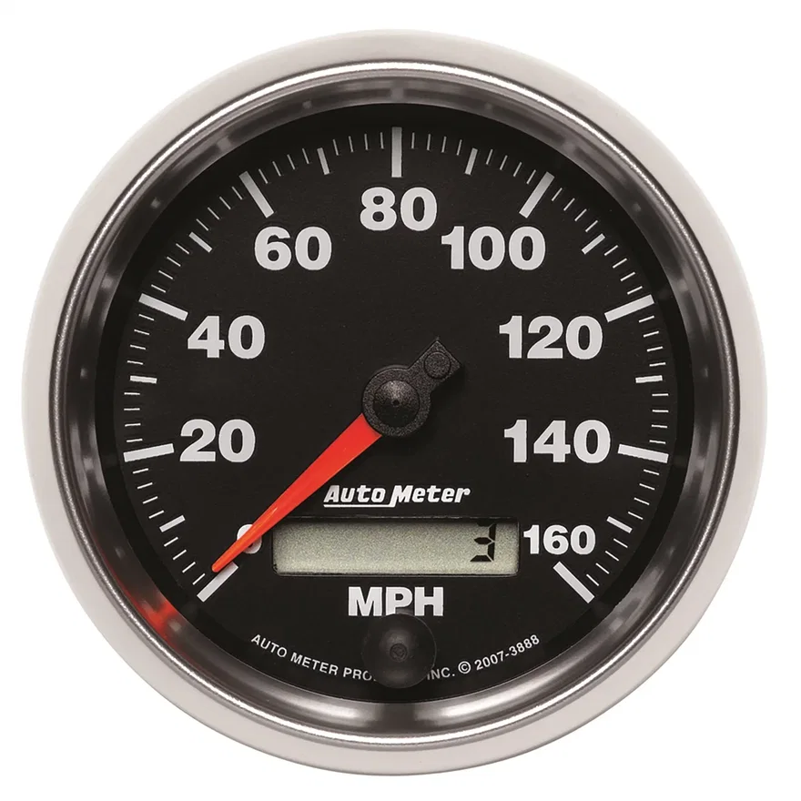 GAUGE; SPEEDOMETER; 3 3/8in.; 160MPH; ELEC. PROGRAMMABLE; GS