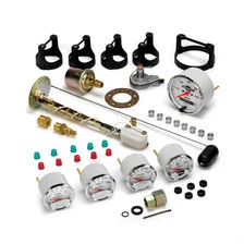 GAUGE KIT; 5 PC.; 3 1/8in./2 1/16in.; ELEC. SPEEDO.; CHEVROLET HERITAGE BOWTIE image 1