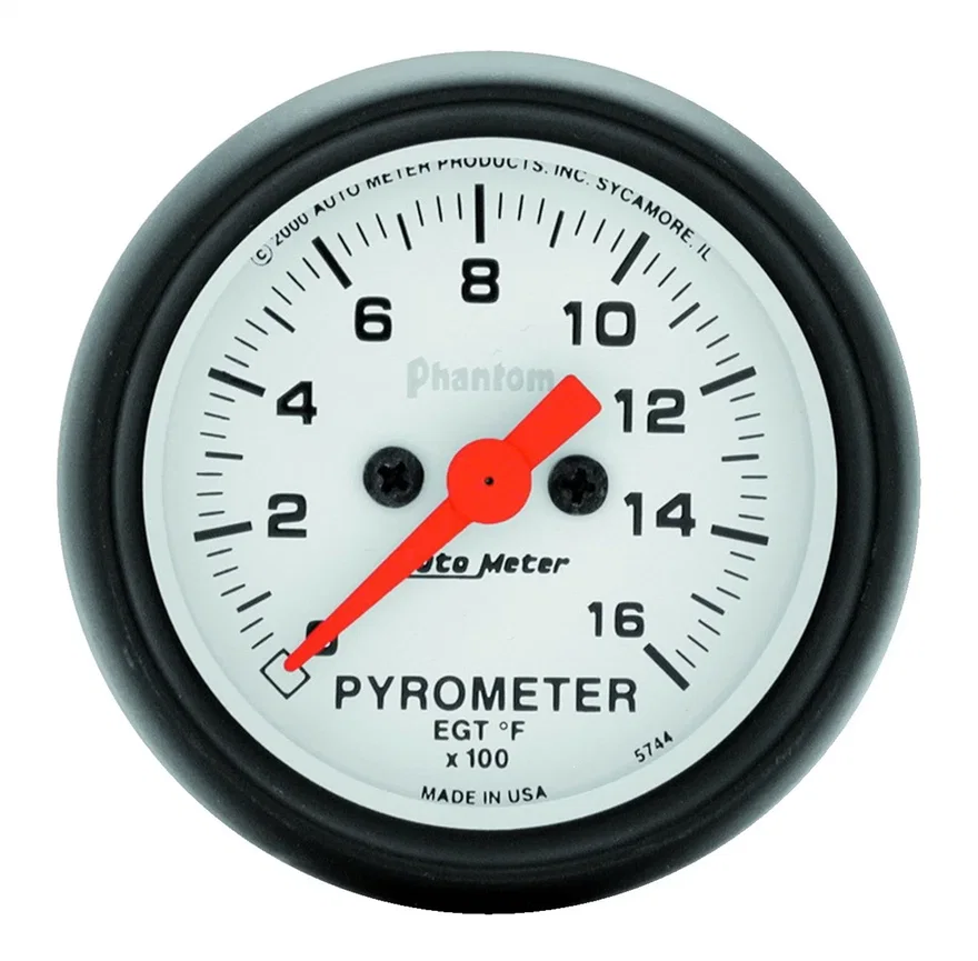 GAUGE; PYROMETER (EGT); 2 1/16in.; 1600deg.F; DIGITAL STEPPER MOTOR; PHANTOM