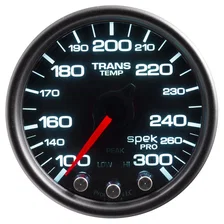 GAUGE; TRANS TEMP; 2 1/16in.; 300deg.F; STPR MTR W/PK/WRN; BLK/SMOKE/BLK; SPEK-P image 2