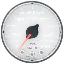GAUGE; TRANS TEMP; 2 1/16in.; 300deg.F; STEPPER MOTOR W/PK/WRN; WHT/BLK; SPEK-PR image 2
