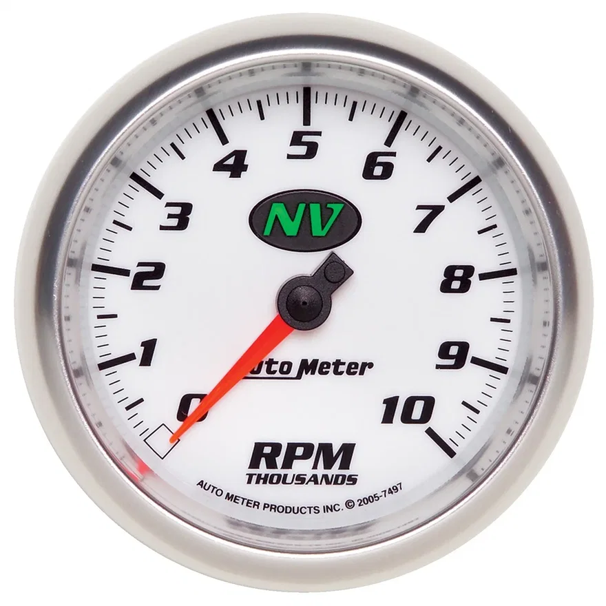 GAUGE; TACHOMETER; 3 3/8in.; 10K RPM; IN-DASH; NV