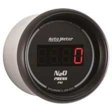 GAUGE; NITROUS PRESSURE; 2 1/16in.; 1600PSI; DIGITAL; BLACK DIAL W/RED LED image 3