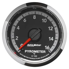 DIESEL GAUGE KIT; A-PILLAR; RAM 10-19; BOOST/EGT; 60PSI/2000deg.F; FACT. MATCH image 4
