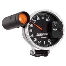 GAUGE; TACHOMETER; 5in.; 10K RPM; PEDESTAL W/EXT. SHIFT-LITE; BLACK; AUTO GAGE image 3