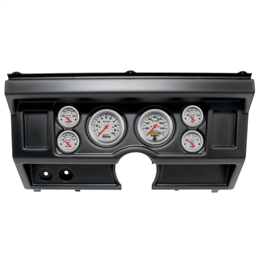 DIRECT FIT DASH KIT; (3 3/8in. X2; 2 1/16in. X4); FORD TRUCK NO AC 80-86; ULTRA-