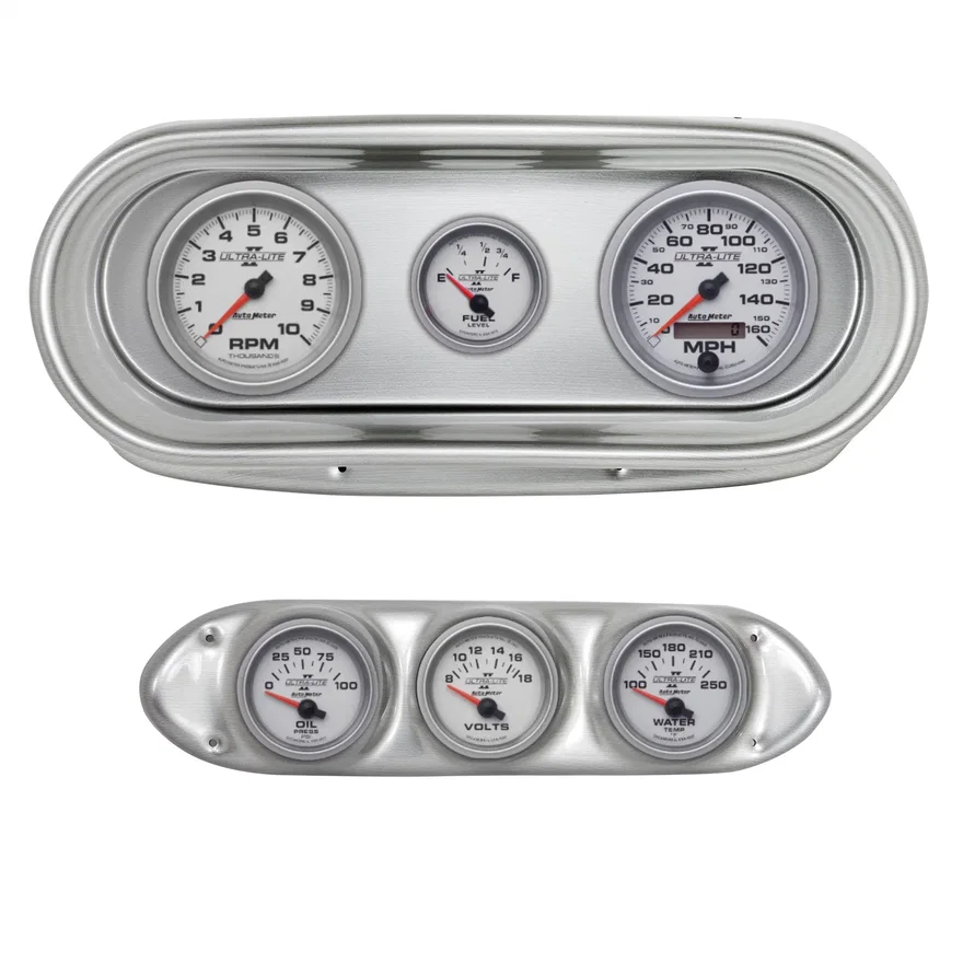 DIRECT FIT DASH KIT; NOVA 62-65; TACH/MPH/FUEL/OILP/WTMP/VOLT; ULTRA-LITE II for Chevrolet Chevy II