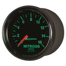 GAUGE; NITROUS PRESSURE; 2 1/16in.; 1600PSI; DIGITAL STEPPER MOTOR; GS image 3