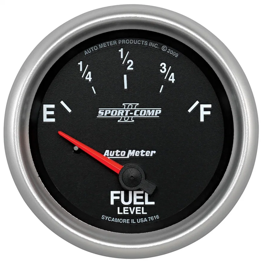 GAUGE; FUEL LEVEL; 2 5/8in.; 73OE TO 10OF; ELEC; SPORT-COMP II