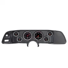 DIRECT FIT DASH KIT; CAMARO 70-78; TACH/MPH/FUEL/OILP/WTMP/VOLT; DESIGNER BLACK image 1