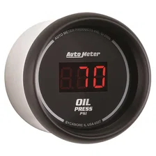 GAUGE; OIL PRESSURE; 2 1/16in.; 100PSI; DIGITAL; BLACK DIAL W/RED LED image 3