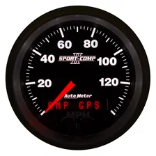 GAUGE; SPEEDOMETER; 3 3/8in.; 140MPH; GPS; SPORT-COMP II image 4