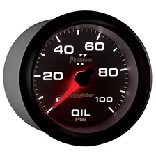 GAUGE; OIL PRESSURE; 2 5/8in.; 100PSI; MECHANICAL; PHANTOM II image 6