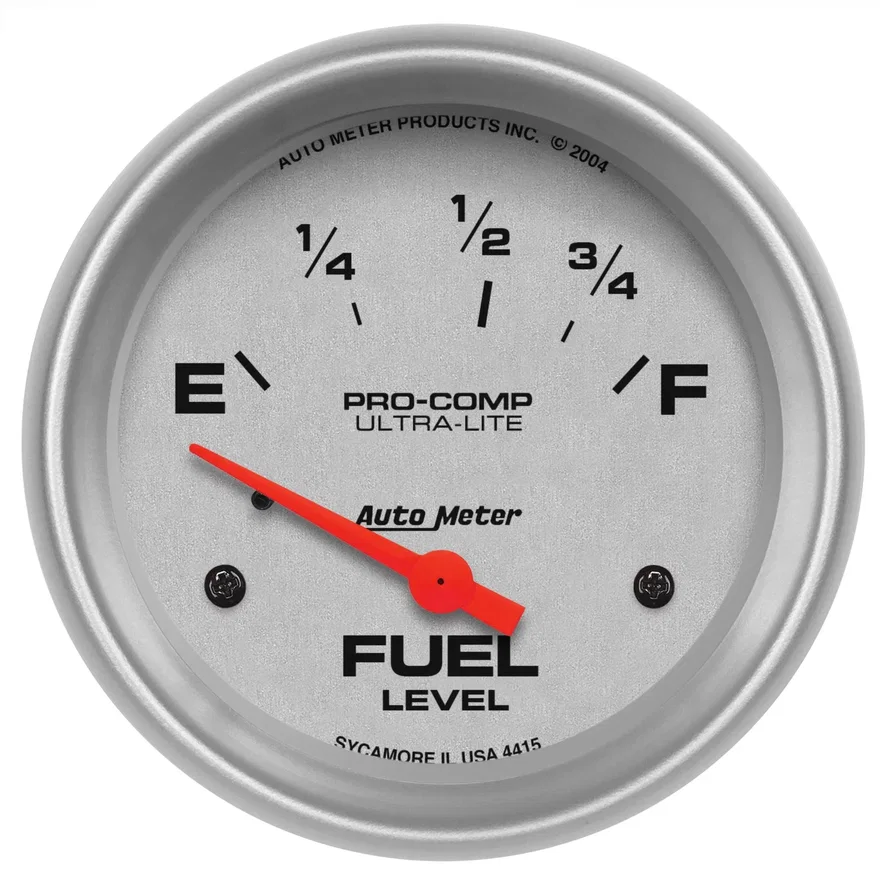 GAUGE; FUEL LEVEL; 2 5/8in.; 73OE TO 10OF; ELEC; ULTRA-LITE