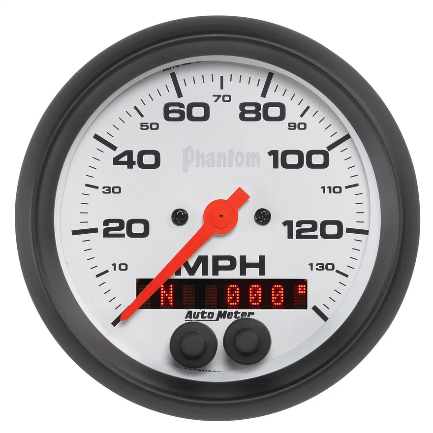 GAUGE; SPEEDOMETER; 3 3/8in.; 140MPH; GPS; PHANTOM