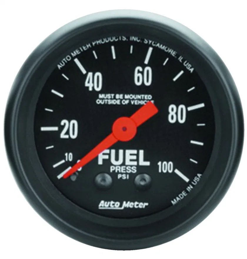 GAUGE; FUEL PRESS; 2 1/16in.; 100PSI; MECHANICAL; Z-SERIES