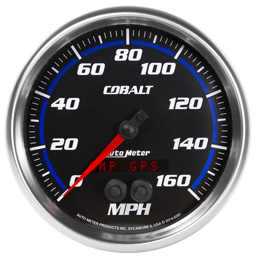 GAUGE; SPEEDOMETER; 5in.; 160MPH; GPS; COBALT